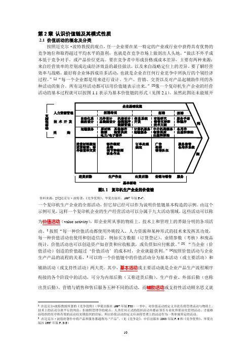 价值链管理第2章 价值链基本构造