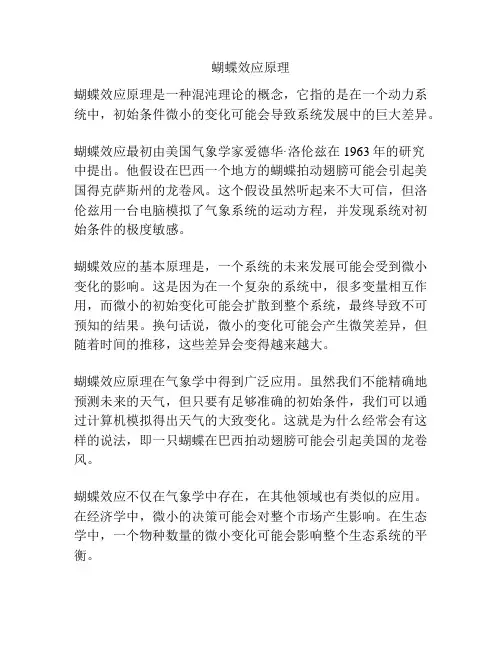 蝴蝶效应原理