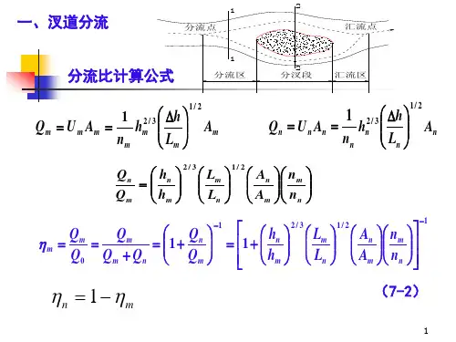 河床演变学  分汊型河段的演变及整治