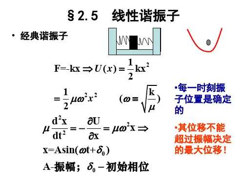 量子力学——谐振子、势垒贯穿