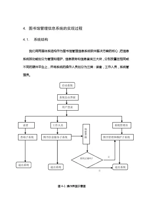 图书馆管理信息系统的详细设计和实现