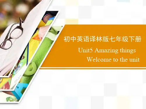 牛津译林英语七年级下册Unit5Welcome to the unit(共46张PPT)
