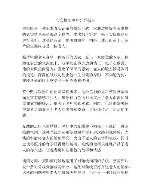 写实摄影照片分析报告