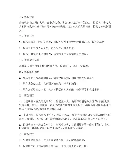商业大楼的疏散预案