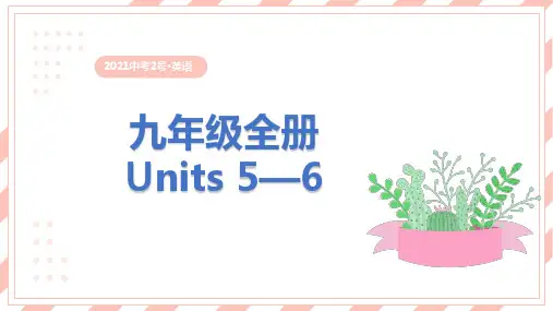 中考英语 九年级全册Units 5—6
