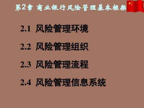 【精品课件】商业银行风险管理基本框架