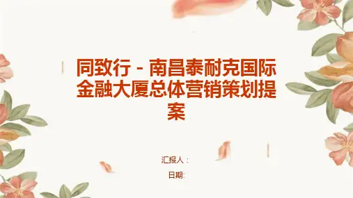 同致行-南昌泰耐克国际金融大厦总体营销策划提案