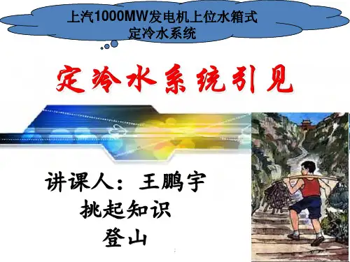 发电机定冷水系统介绍ppt课件
