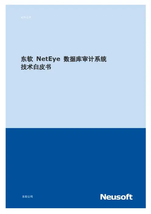 东软NetEye数据库审计系统技术白皮书