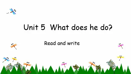 pep六年级英语上册unit5B Read and write方老师课件