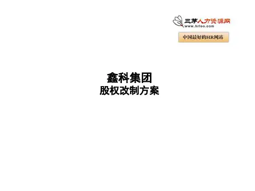 某集团股权改制方案PPT课件【精编】