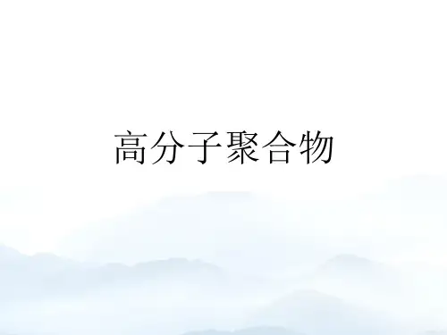 高分子聚合物优秀PPT优质文档