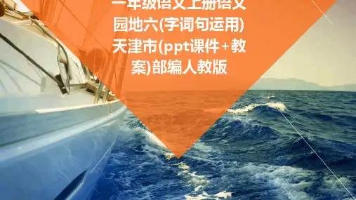 一年级语文上册语文园地六(字词句运用)天津市(ppt课件+教案)部编人教版