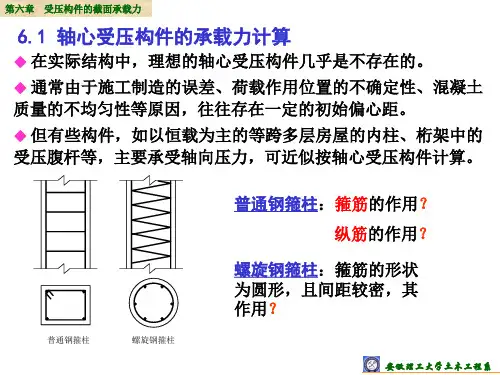 大学混凝土原理a6受压构件截面承载力
