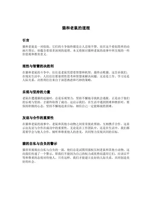 猫和老鼠的道理