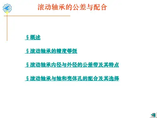 滚动轴承的公差与配合.
