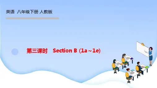 人教版八年级英语下册作业课件 Unit 3 第三课时 Section B (1a～1e)