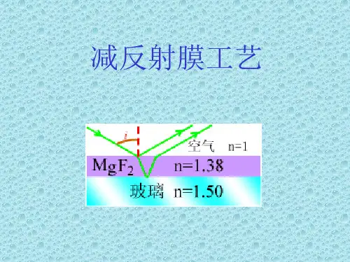 减反射膜制备过程、原理