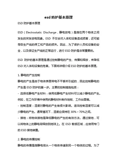 esd防护基本原理