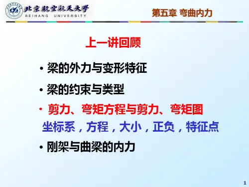 10+第五章++弯曲内力——材料力学课件PPT