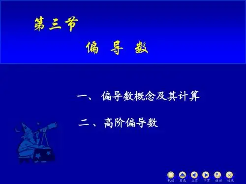 偏导数及其应用