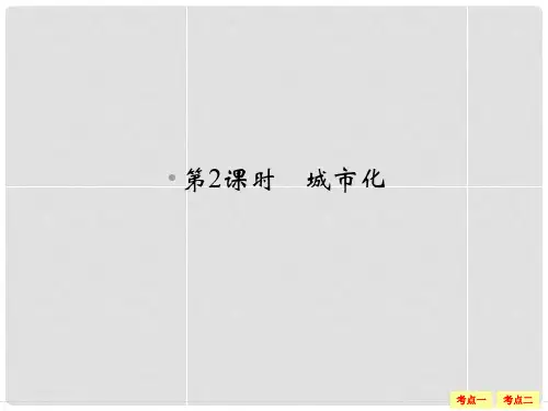 高考地理一轮复习 7.2城市化课件