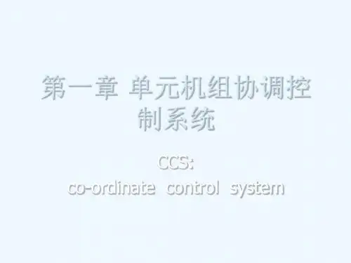 单元机组协调控制系统(一)