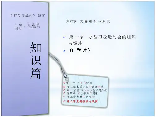 小型田径运动会组织与编排精编