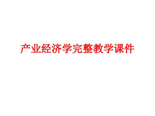 产业经济学完整教学课件