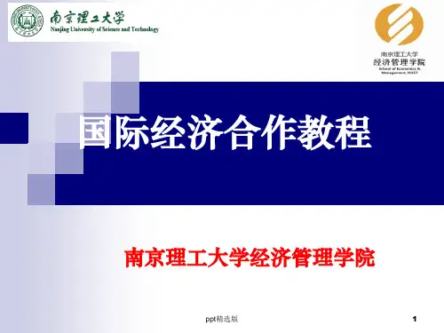 第一章 国际经济合作概述ppt课件