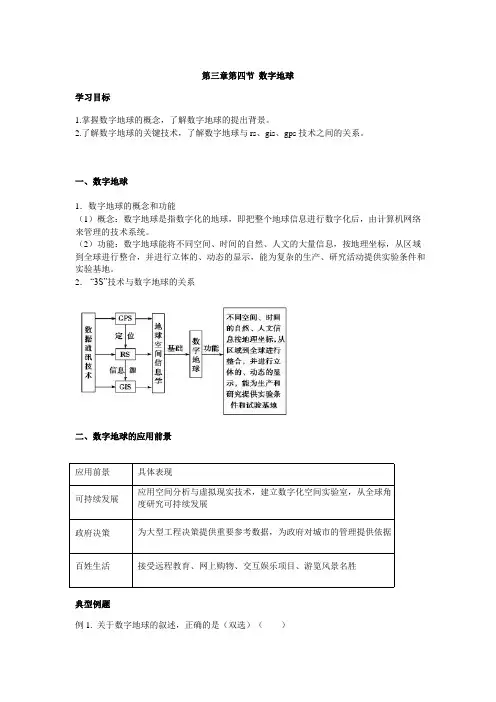高中地理备课参考 数字地球