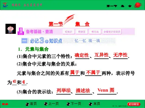 2015届高考苏教版数学大一轮复习配套课件：第1章 第1节 集合