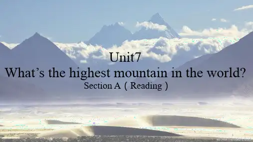 Unit7SectionA3a-3c课件人教版八年级英语下册