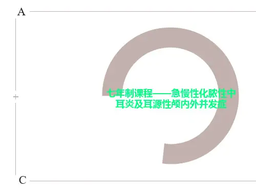 七年制课程——急慢性化脓性中耳炎及耳源性颅内外并发症