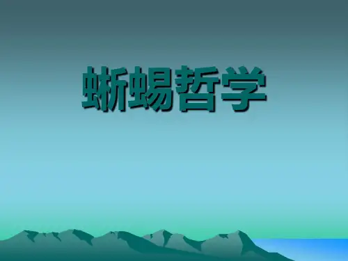 蜥蜴的哲学
