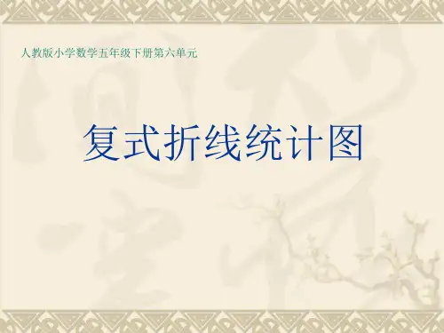 人教版五年级数学下册复式折线统计图PPT教学课件