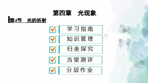 人教版物理八年级上册-第4章 第4节 光的折射(共43张PPT)