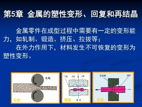 5 金属的塑性变形、回复和再结晶