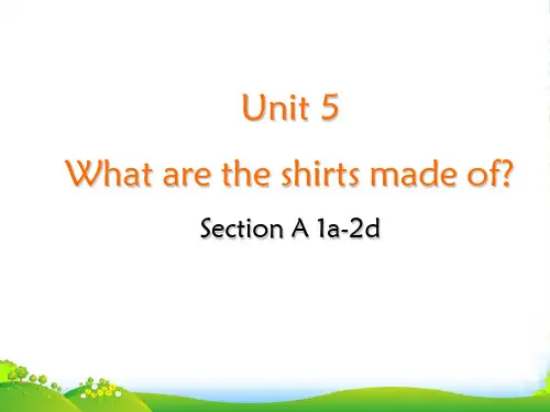 九年级人教版英语上册课件：Unit 5 Section A 1a-2d(共36张PPT)