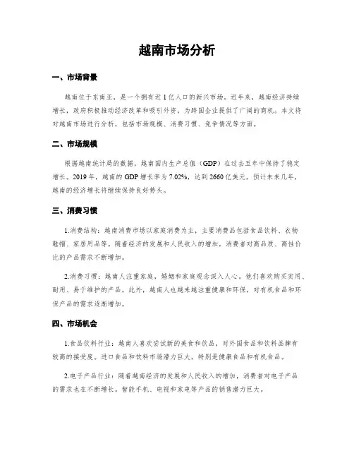 越南市场分析