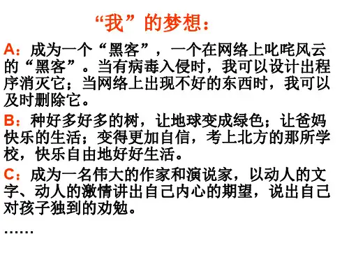 高一语文必修二《我有一个梦想》实用课件(20张PPT)