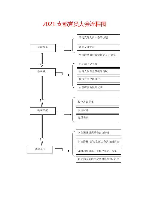 2021支部党员大会流程图