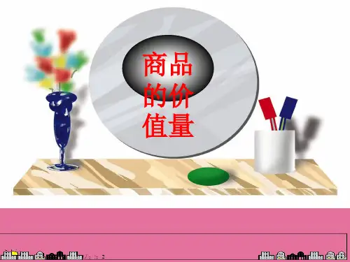 《商品的价值量》ppt课件