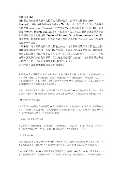 熔体强度