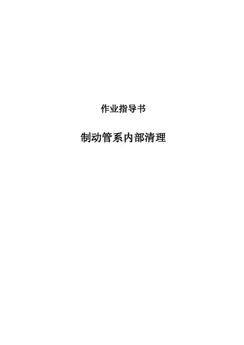 制动管系内部清理作业指导书